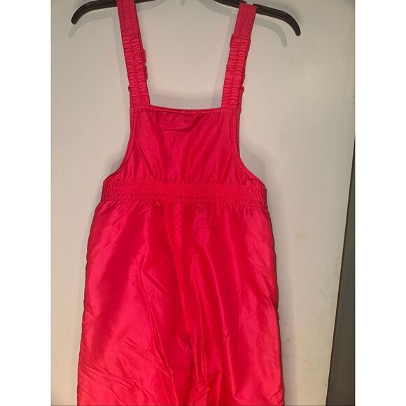 Champion Girls Ski Pant Snow Bib Adjustable Neon Pink Size Large 10-12 - Picture 6 of 7